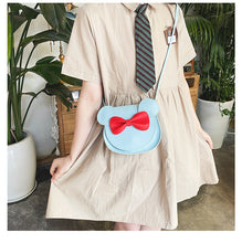 Cute And Adorable Bowknot Soft Girl Student Children's Small Bag Pu Female - Everyday Essentialsco