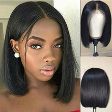 Wig Women Short Human Hair Wigs Bob Brazilian Black Women Remy - Everyday Essentialsco