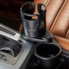 Car Double Cup Holder Extender, 2-in-1 Multifunctional Car Cup Holder Extender With Adjustable Base, 360 Degree Rotation Upper Cup Holder Base, Suitable For Most Cars.