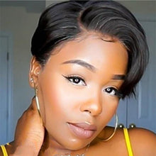 Short Bob Wig Lace Frontal Wigs For Black Women Human Hair - Everyday Essentialsco