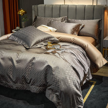 European-style Luxury 140 High-end Brocade Four-piece Jacquard Beddings Cotton Satin Quilt Cover Bed Sheet Quilt 18 Bedding - Everyday Essentialsco